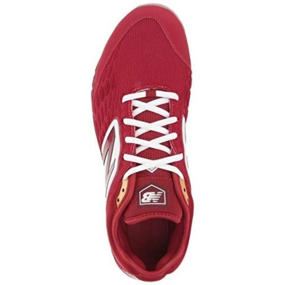 New Balance Men\'s Size 17 W 2E Red White 3000 V4 Metal Baseball Cleat Shoes main image 4